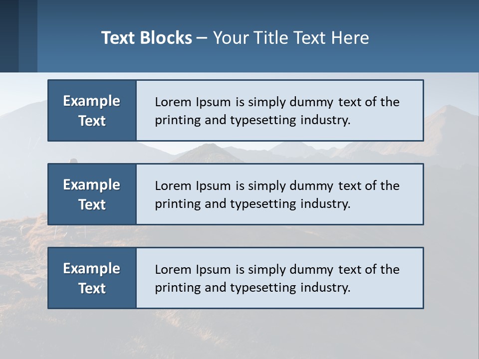 The Man Climbs The Mountains PowerPoint Template