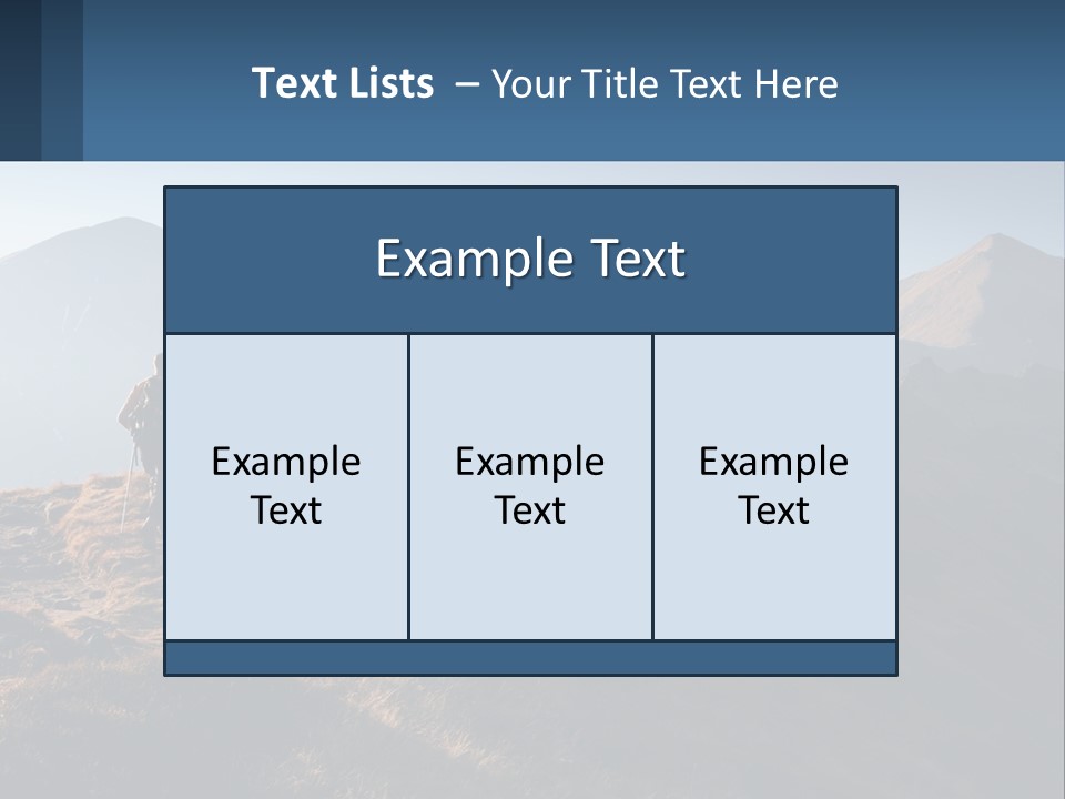 The Man Climbs The Mountains PowerPoint Template