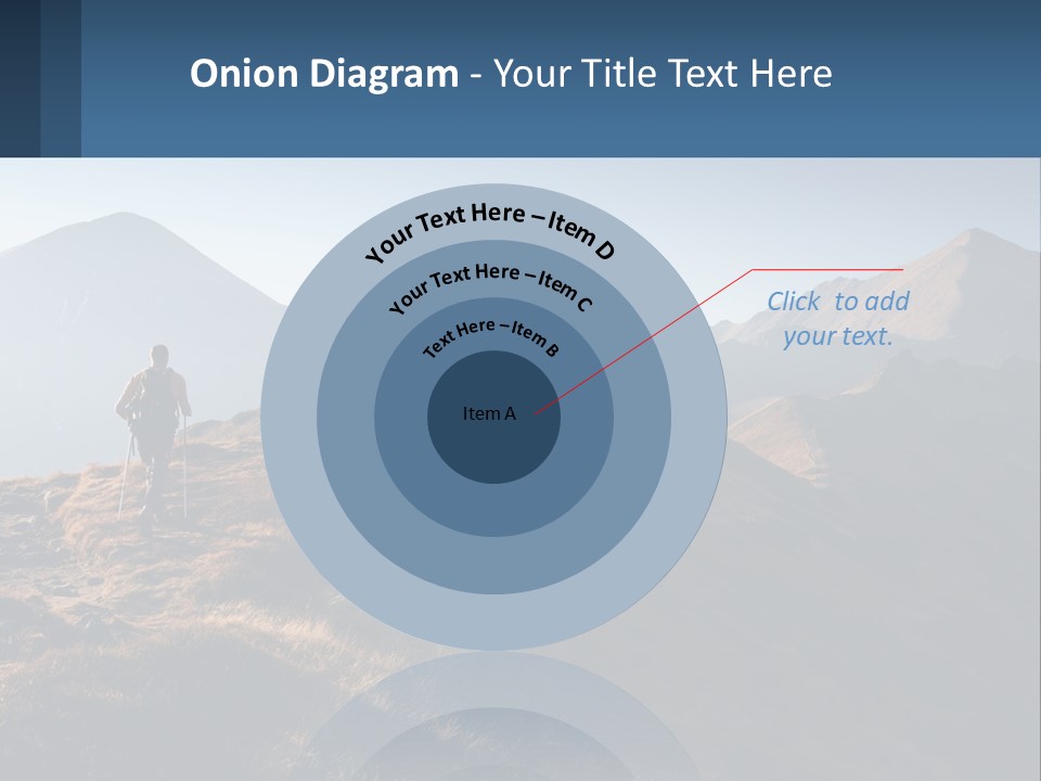 The Man Climbs The Mountains PowerPoint Template