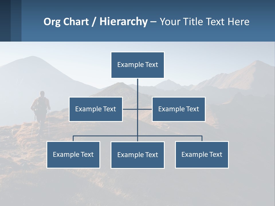 The Man Climbs The Mountains PowerPoint Template