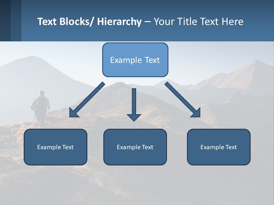 The Man Climbs The Mountains PowerPoint Template