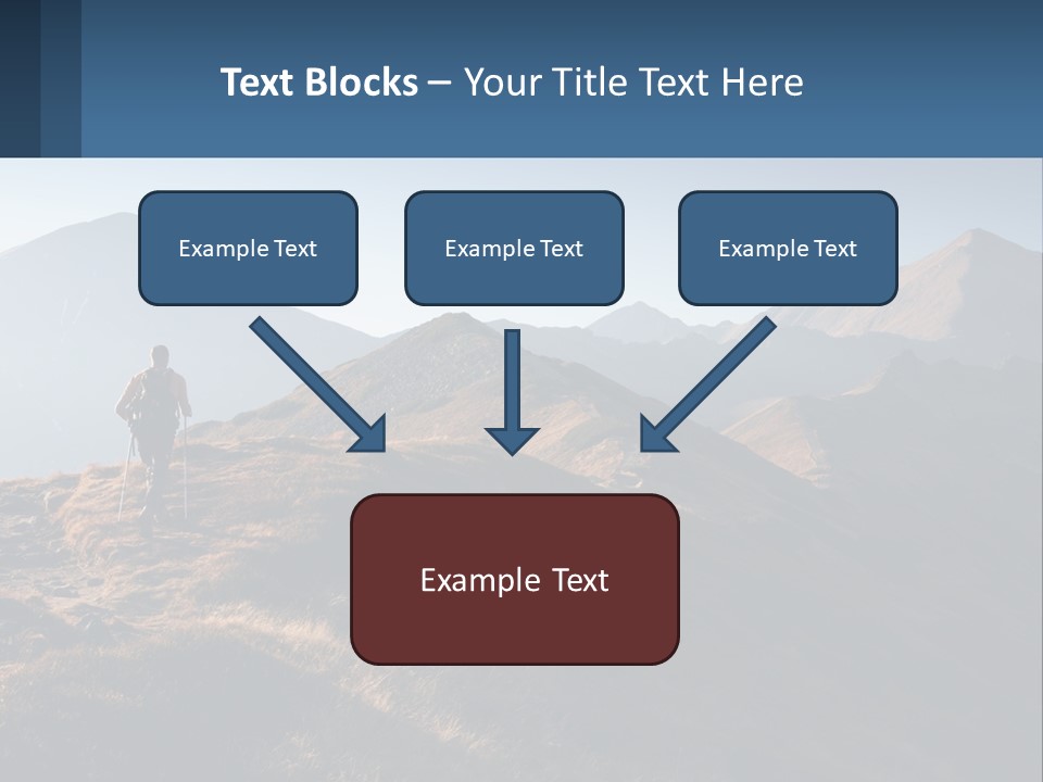 The Man Climbs The Mountains PowerPoint Template
