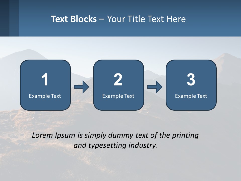 The Man Climbs The Mountains PowerPoint Template