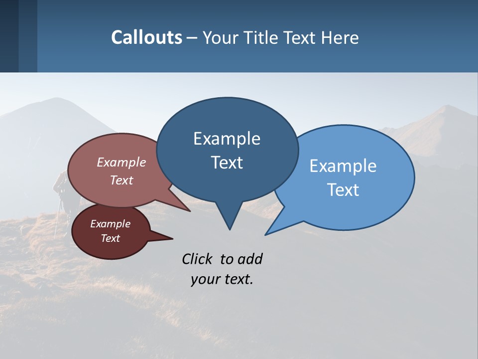 The Man Climbs The Mountains PowerPoint Template