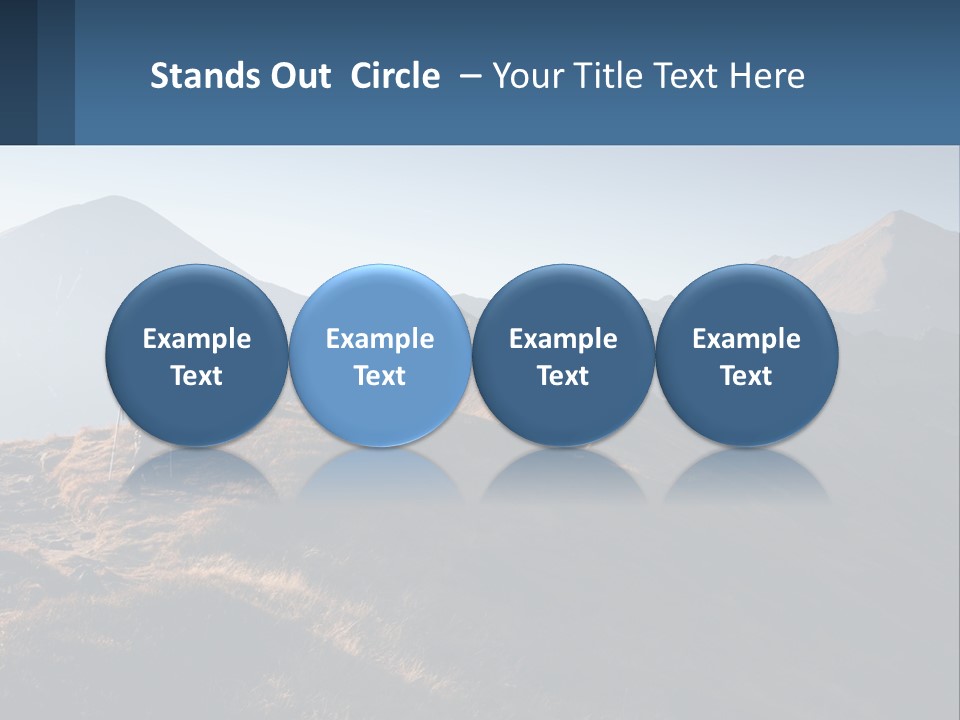 The Man Climbs The Mountains PowerPoint Template