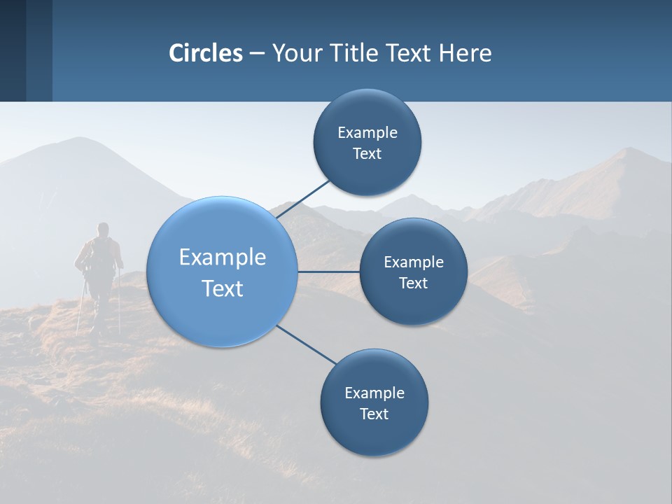 The Man Climbs The Mountains PowerPoint Template