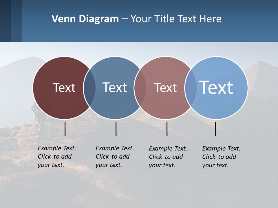 The Man Climbs The Mountains PowerPoint Template