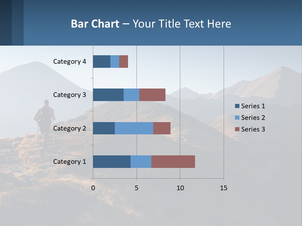 The Man Climbs The Mountains PowerPoint Template