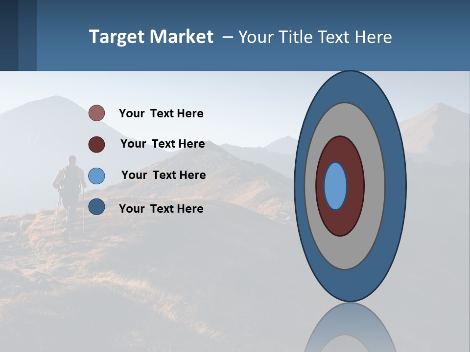 The Man Climbs The Mountains PowerPoint Template