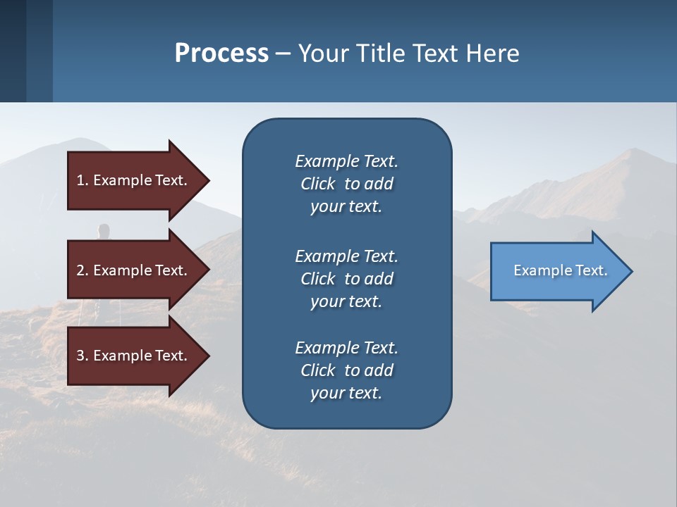 The Man Climbs The Mountains PowerPoint Template