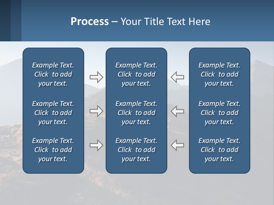 The Man Climbs The Mountains PowerPoint Template