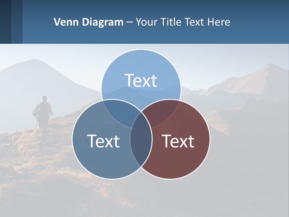 The Man Climbs The Mountains PowerPoint Template