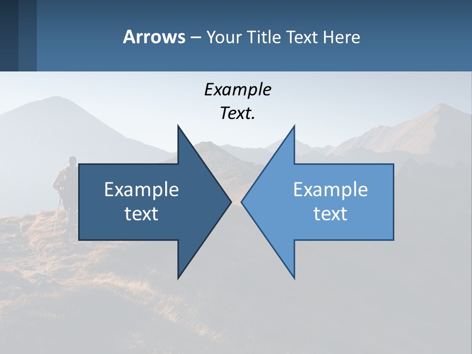 The Man Climbs The Mountains PowerPoint Template