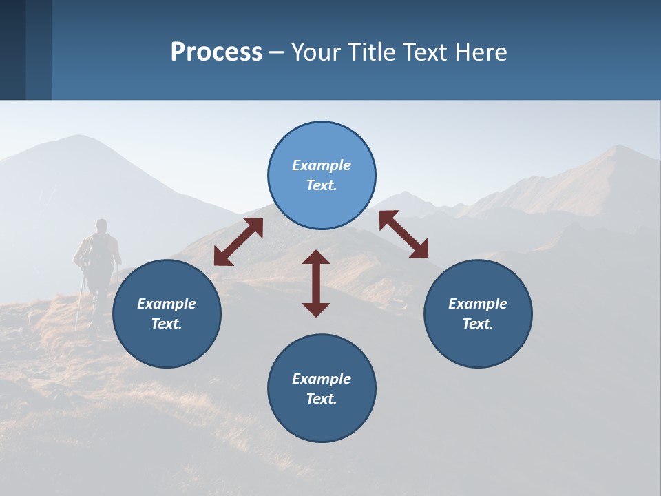 The Man Climbs The Mountains PowerPoint Template