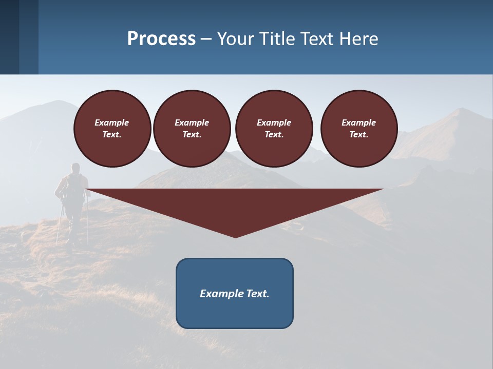 The Man Climbs The Mountains PowerPoint Template