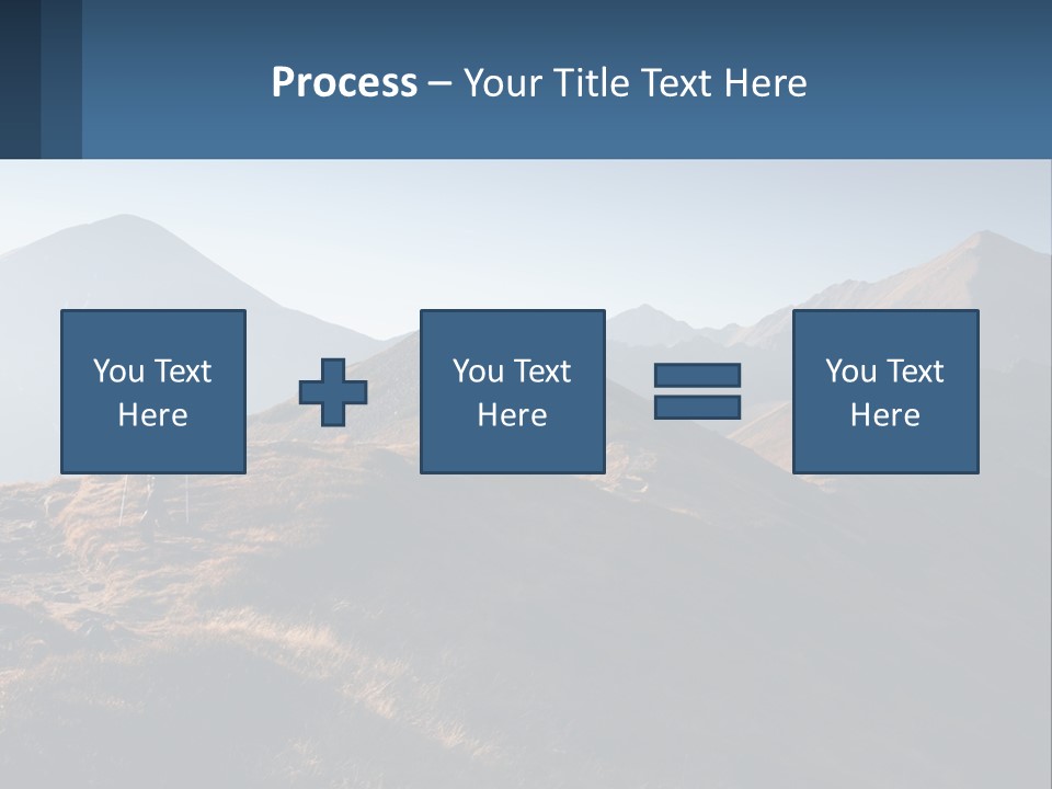 The Man Climbs The Mountains PowerPoint Template