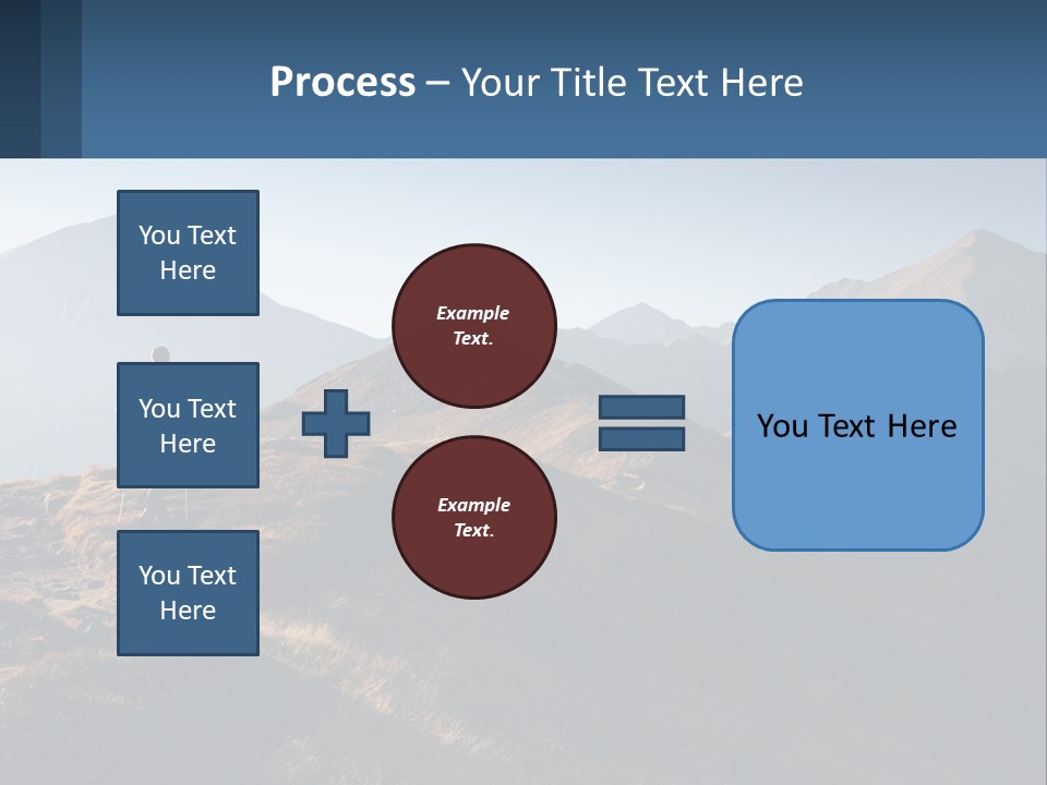 The Man Climbs The Mountains PowerPoint Template