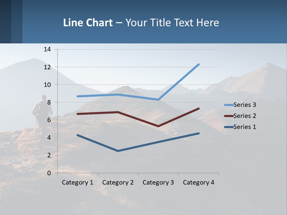 The Man Climbs The Mountains PowerPoint Template