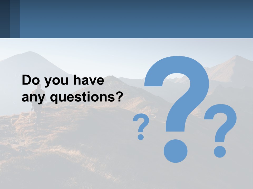 The Man Climbs The Mountains PowerPoint Template