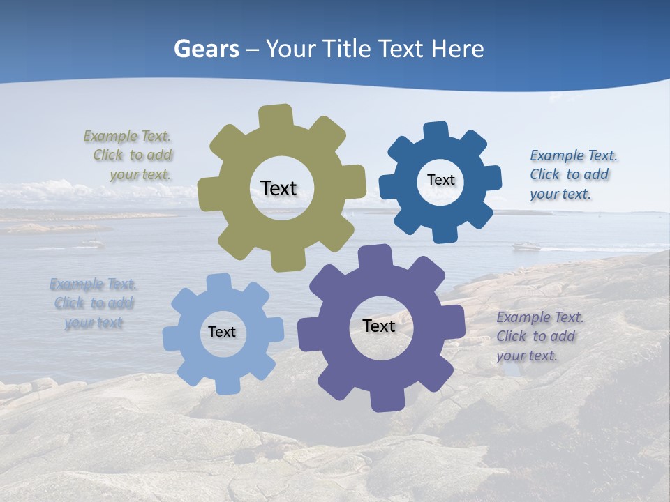 Sea And Mountains PowerPoint Template