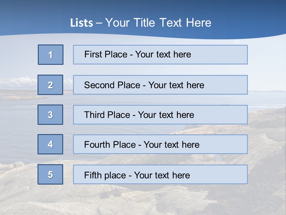 Sea And Mountains PowerPoint Template