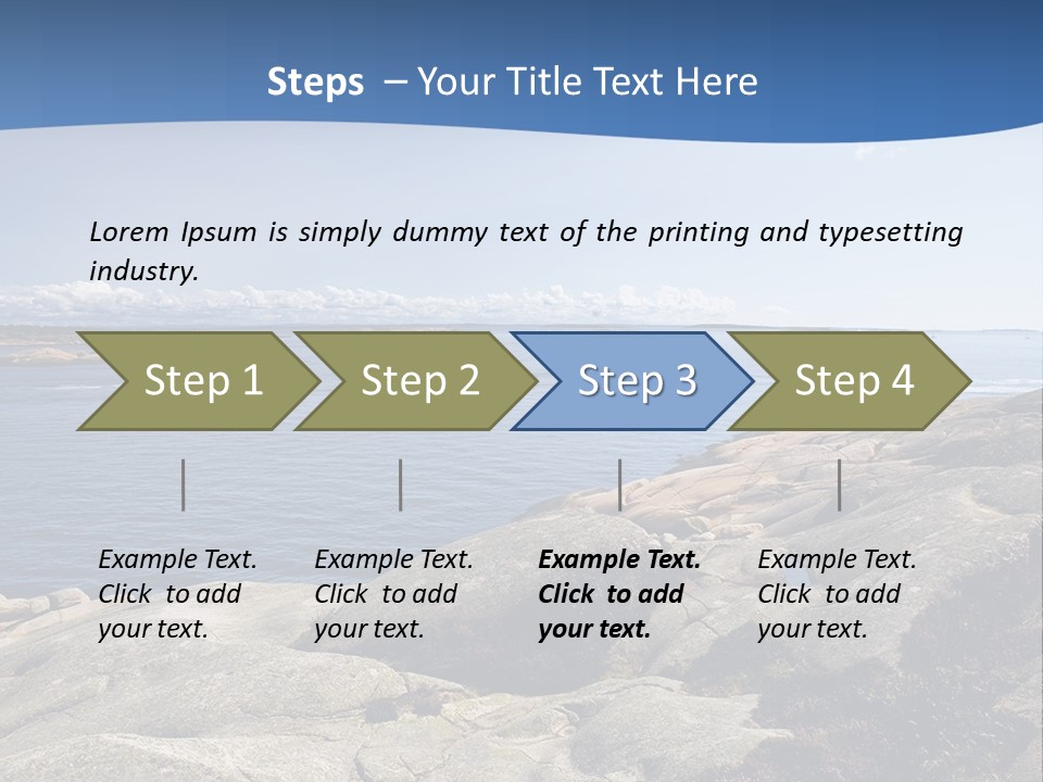 Sea And Mountains PowerPoint Template