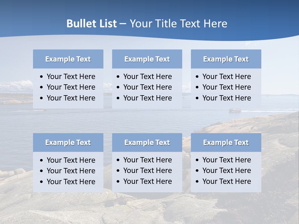 Sea And Mountains PowerPoint Template