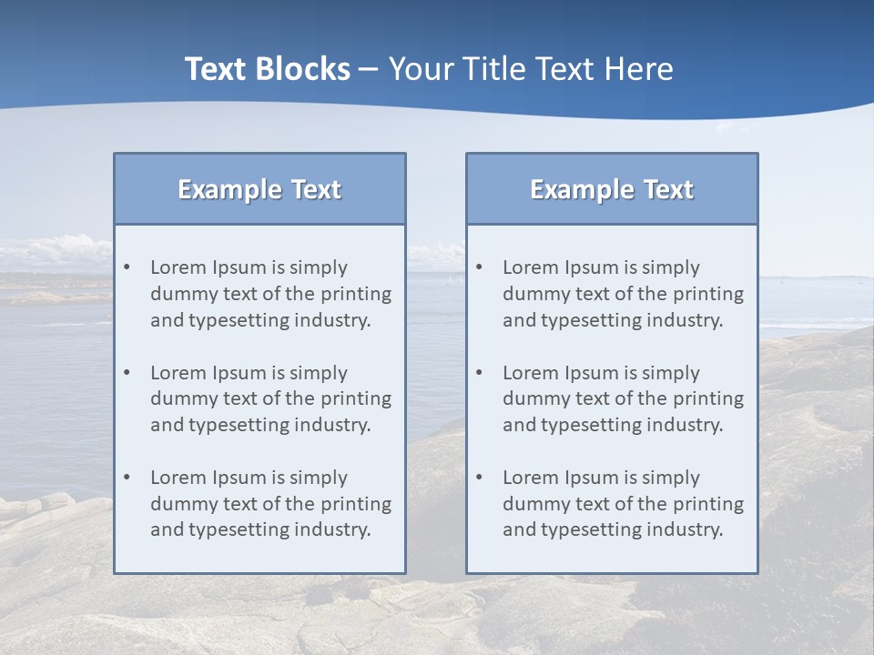 Sea And Mountains PowerPoint Template