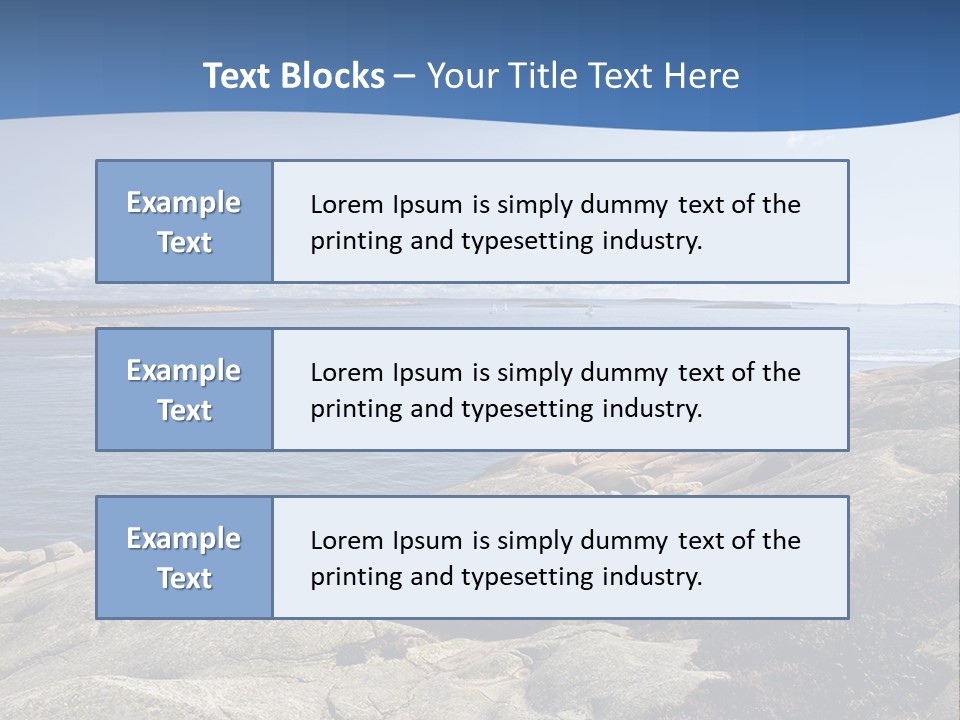 Sea And Mountains PowerPoint Template