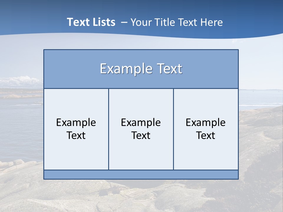 Sea And Mountains PowerPoint Template