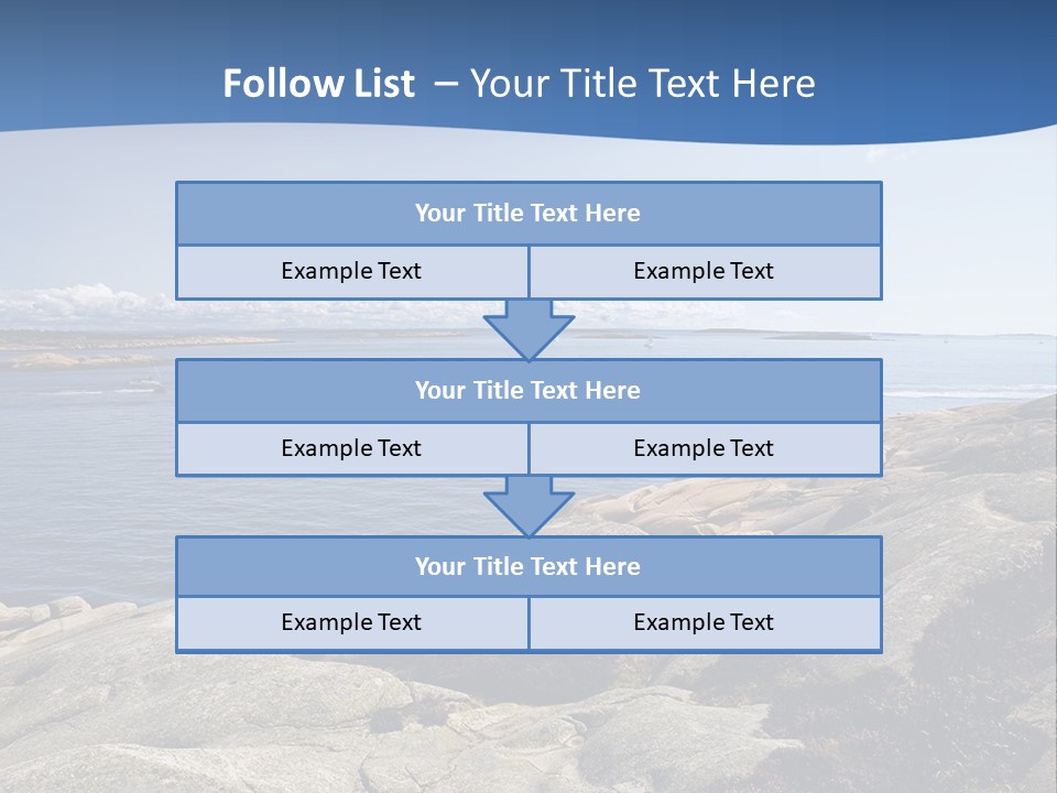 Sea And Mountains PowerPoint Template