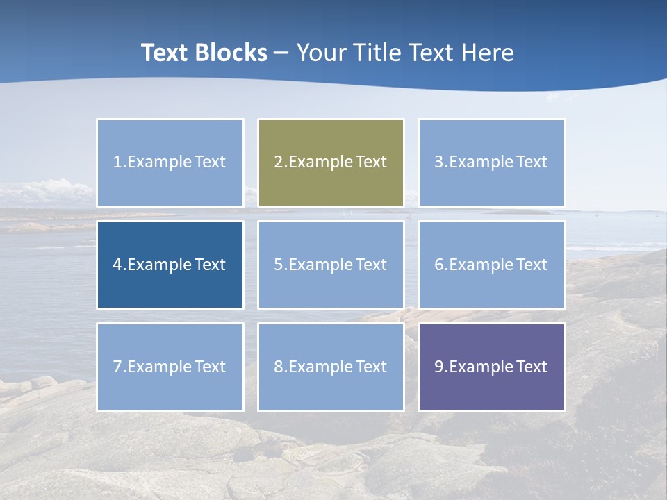 Sea And Mountains PowerPoint Template