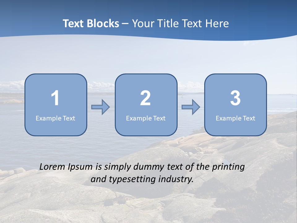 Sea And Mountains PowerPoint Template