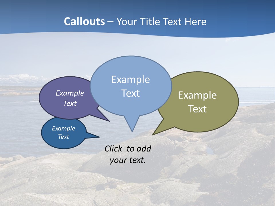 Sea And Mountains PowerPoint Template