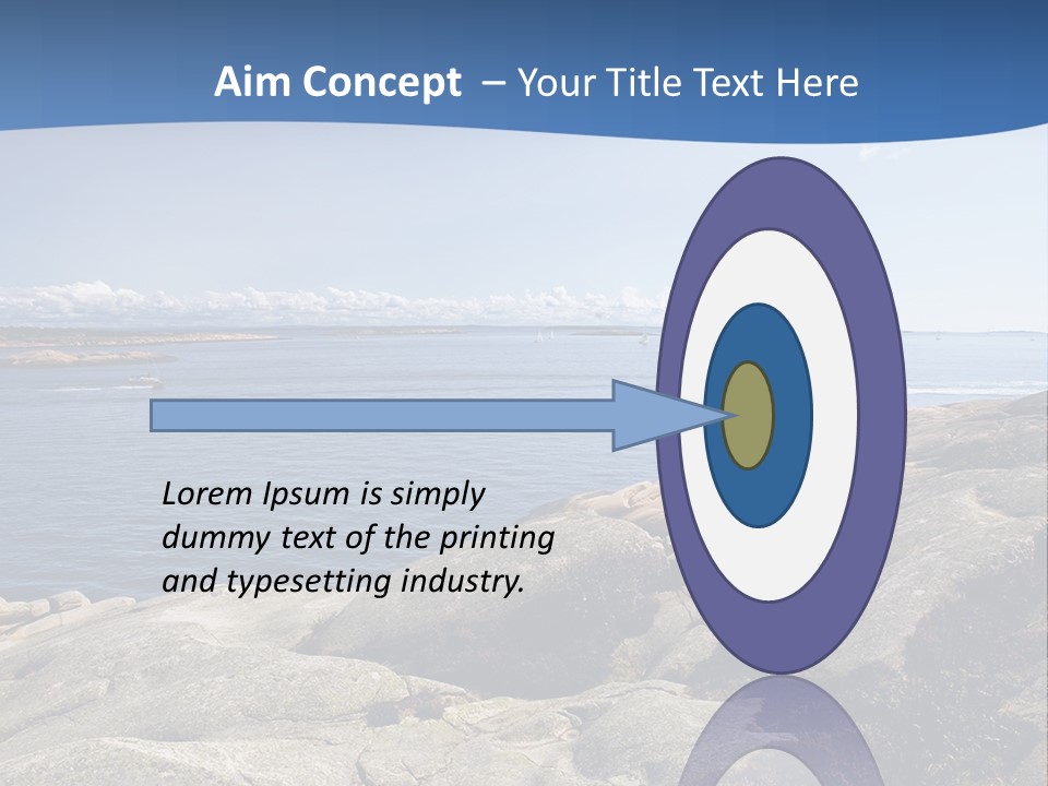 Sea And Mountains PowerPoint Template