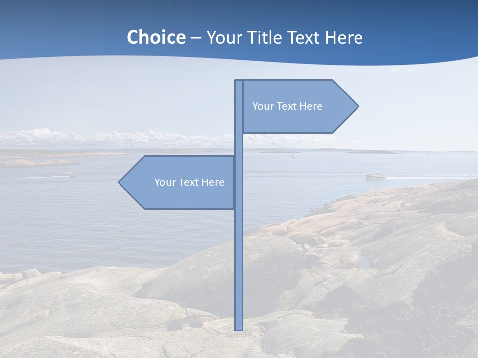Sea And Mountains PowerPoint Template
