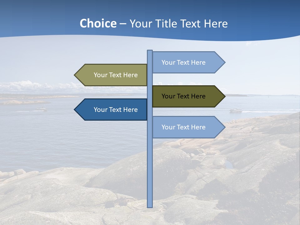 Sea And Mountains PowerPoint Template