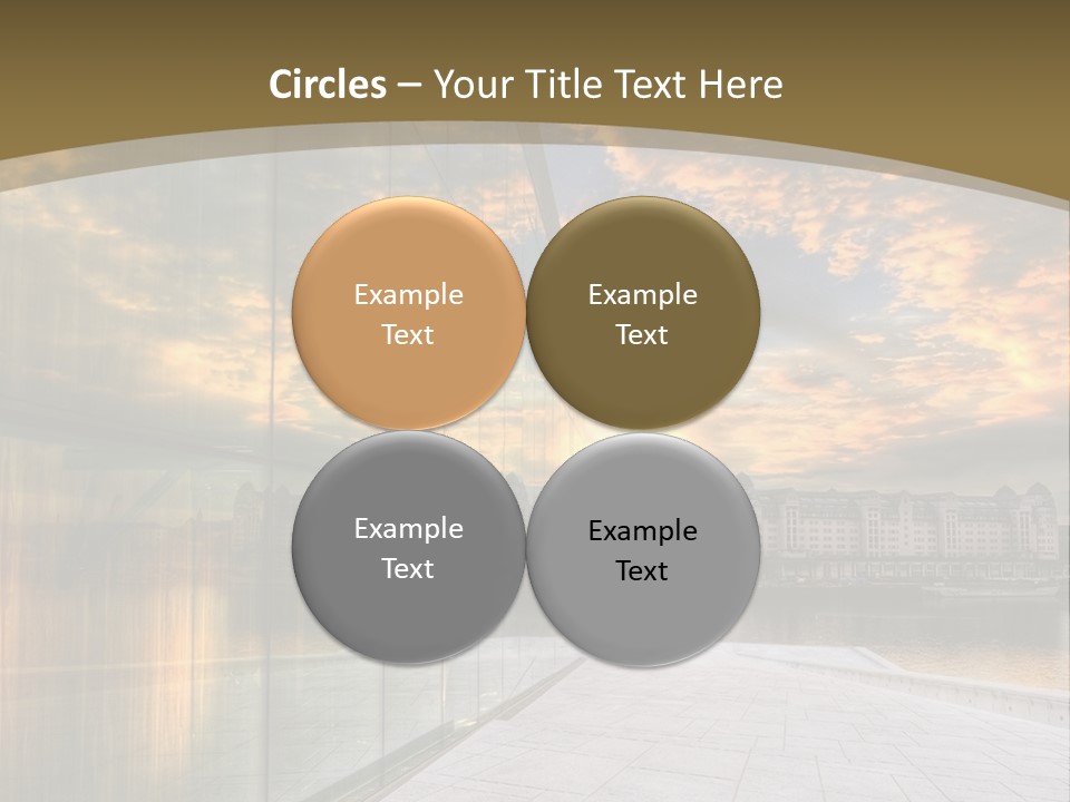 Office Interior Made Of Glass PowerPoint Template