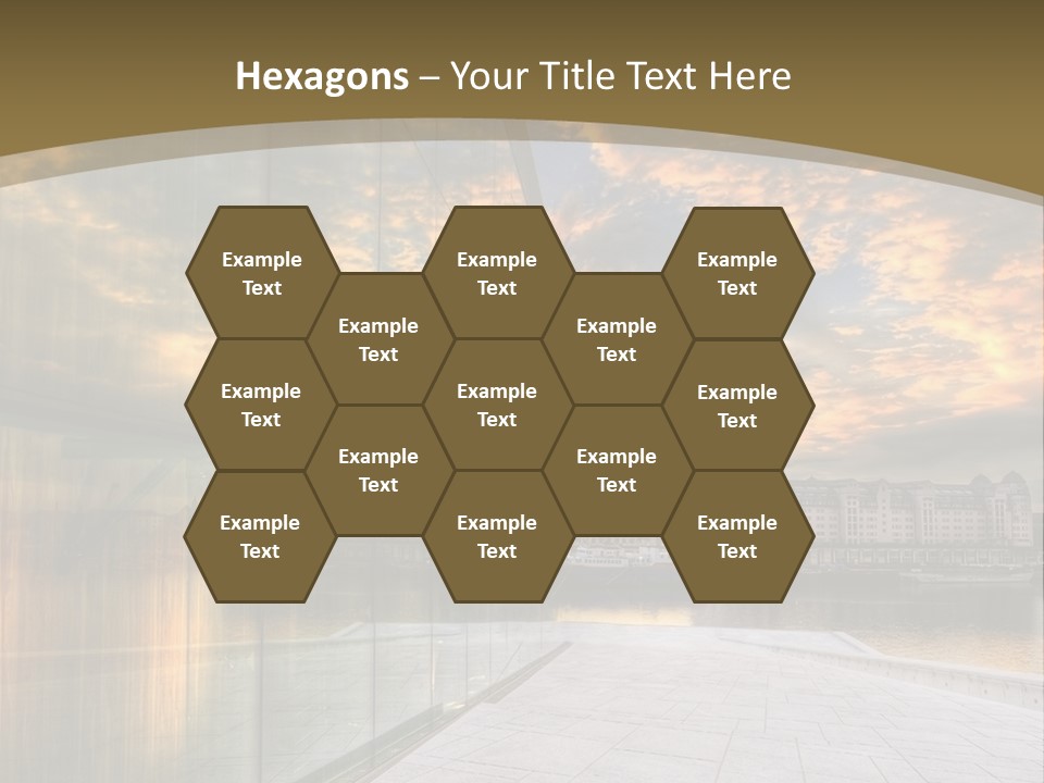 Office Interior Made Of Glass PowerPoint Template