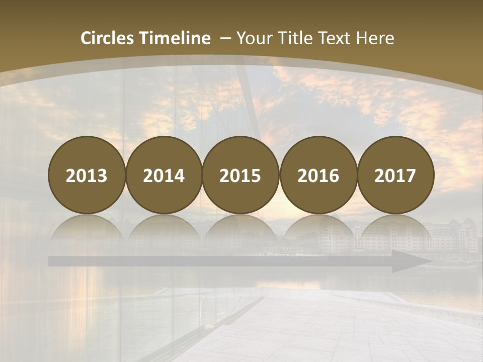 Office Interior Made Of Glass PowerPoint Template