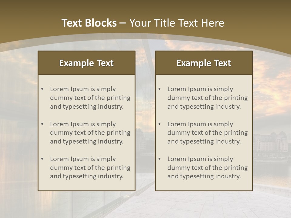 Office Interior Made Of Glass PowerPoint Template