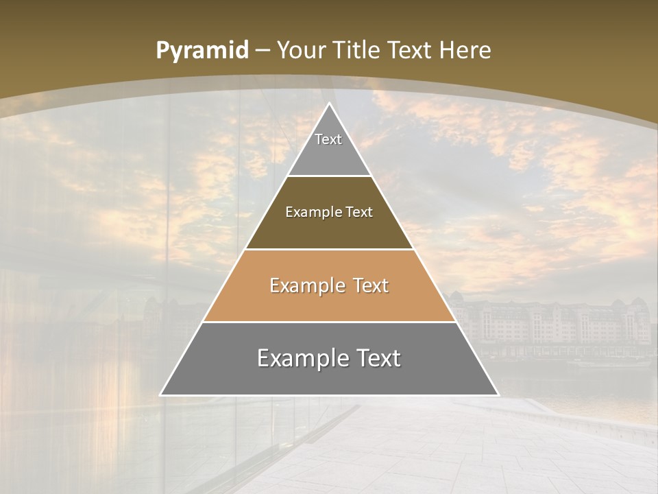 Office Interior Made Of Glass PowerPoint Template