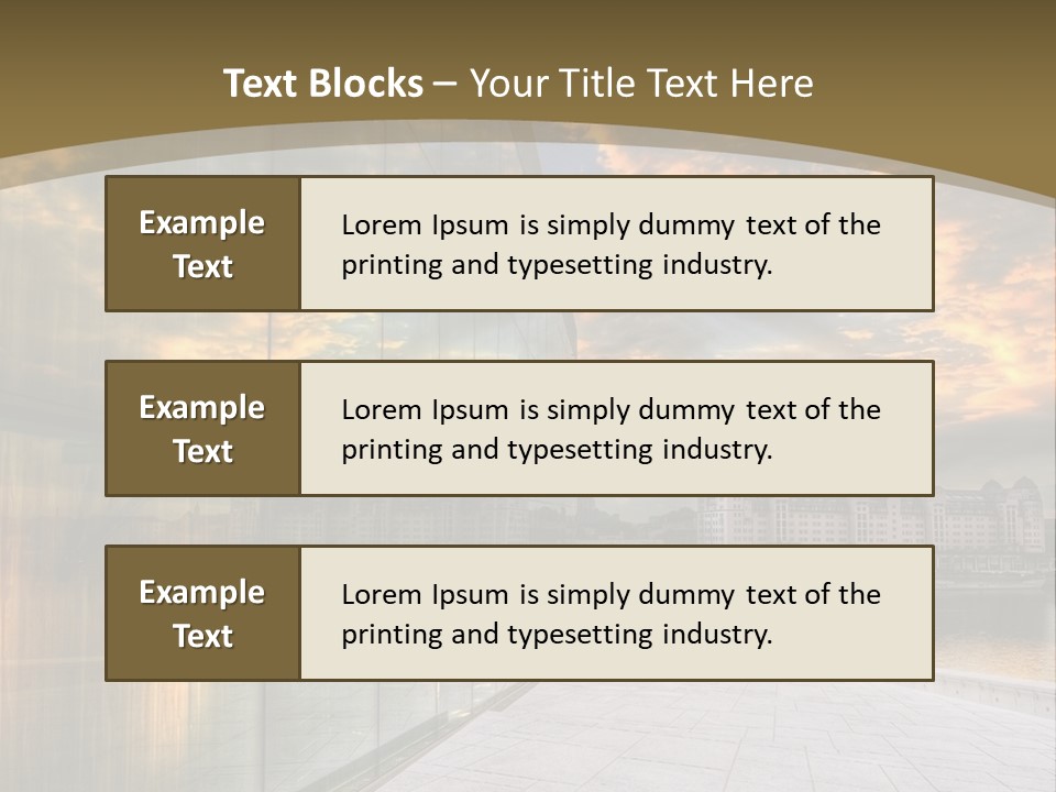 Office Interior Made Of Glass PowerPoint Template