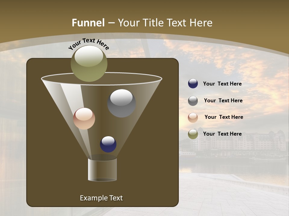 Office Interior Made Of Glass PowerPoint Template