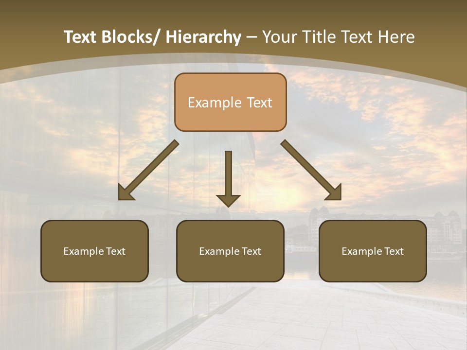 Office Interior Made Of Glass PowerPoint Template