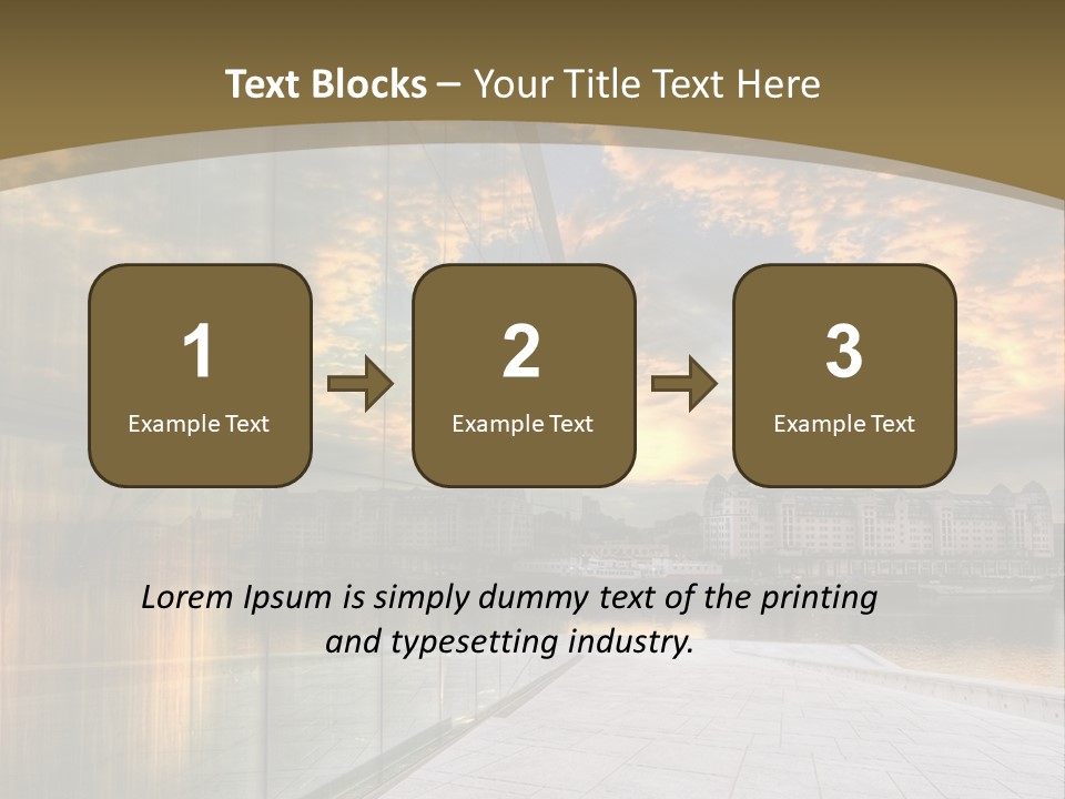 Office Interior Made Of Glass PowerPoint Template