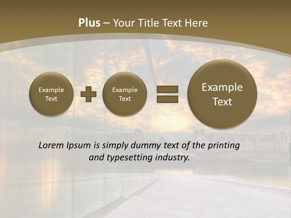 Office Interior Made Of Glass PowerPoint Template