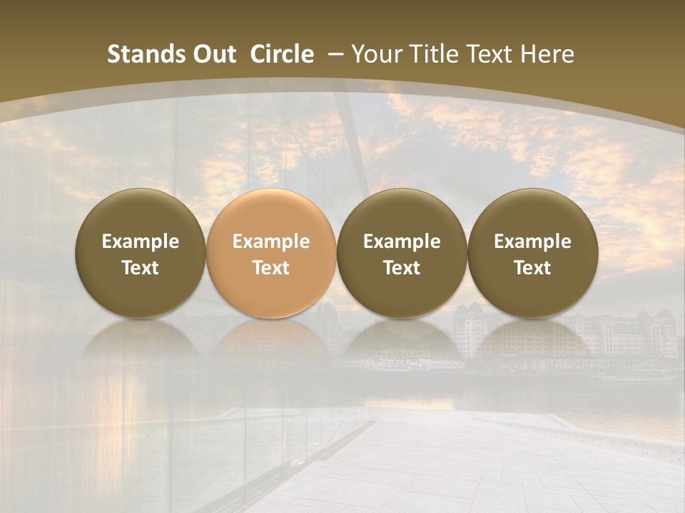 Office Interior Made Of Glass PowerPoint Template