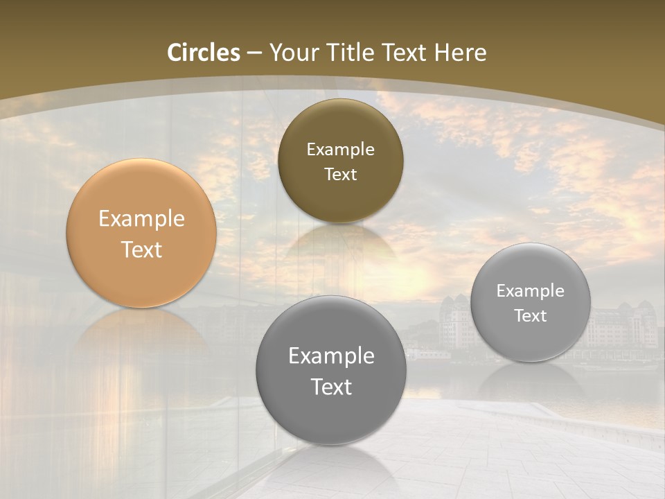 Office Interior Made Of Glass PowerPoint Template