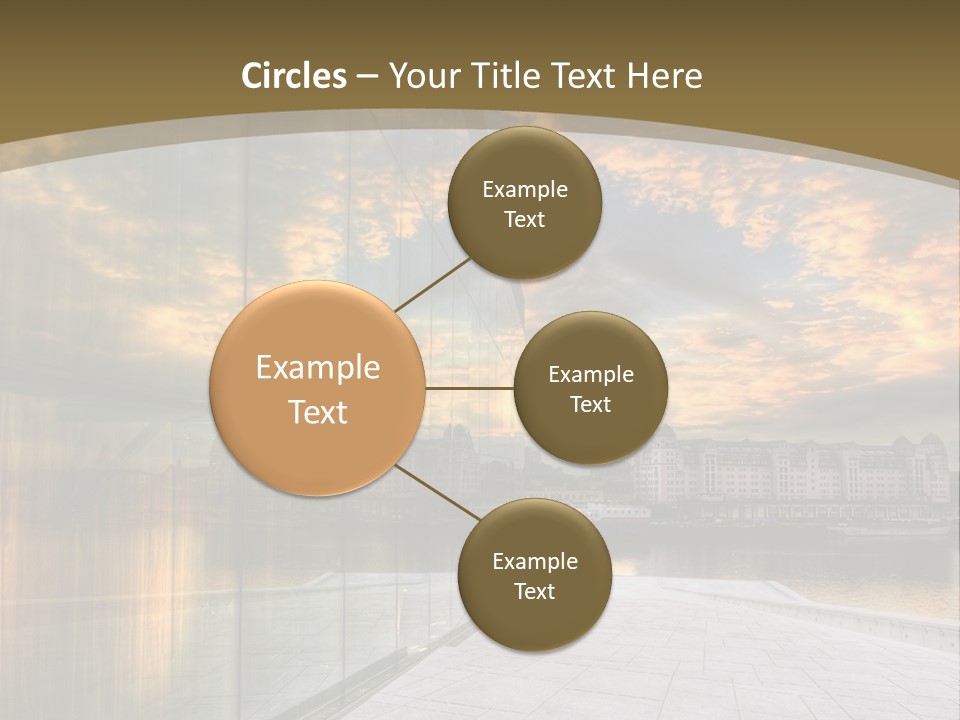 Office Interior Made Of Glass PowerPoint Template
